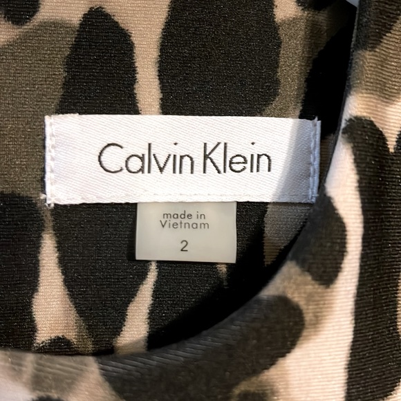 Calvin Klein Leopard Print Sleeveless Dress - Picture 4 of 4